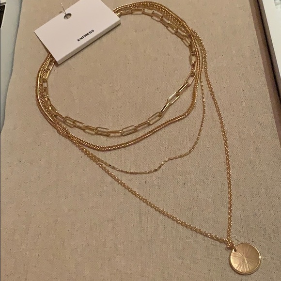 Express Jewelry - Layered Chain Pendant Necklace